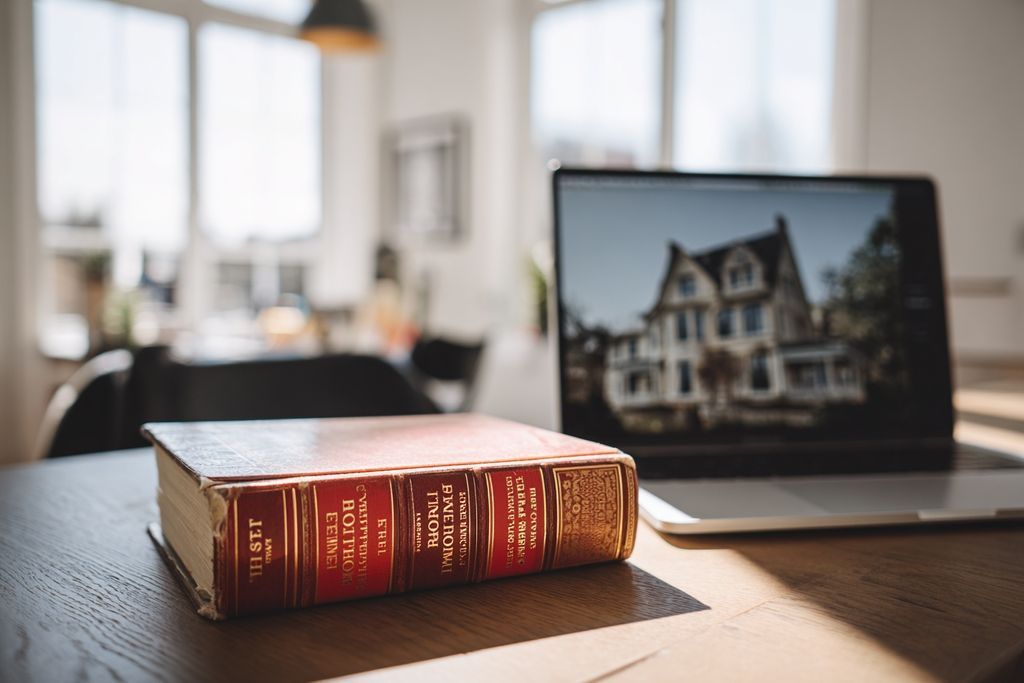 Guide légal pour les extensions de maison à côté d'un ordinateur portable